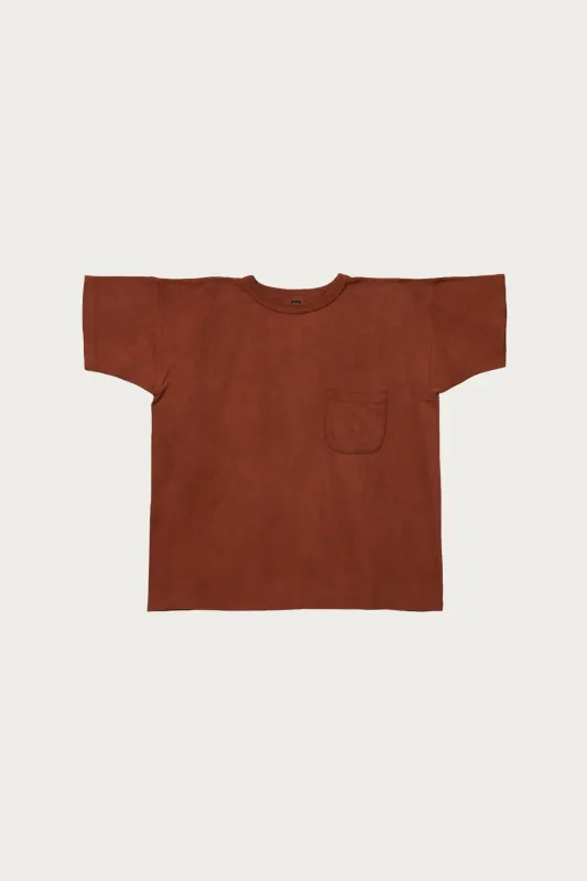 Lot. 601 Tee Shirt - Techi Tree Dyed Brown made by Taiga Takahashi Mens