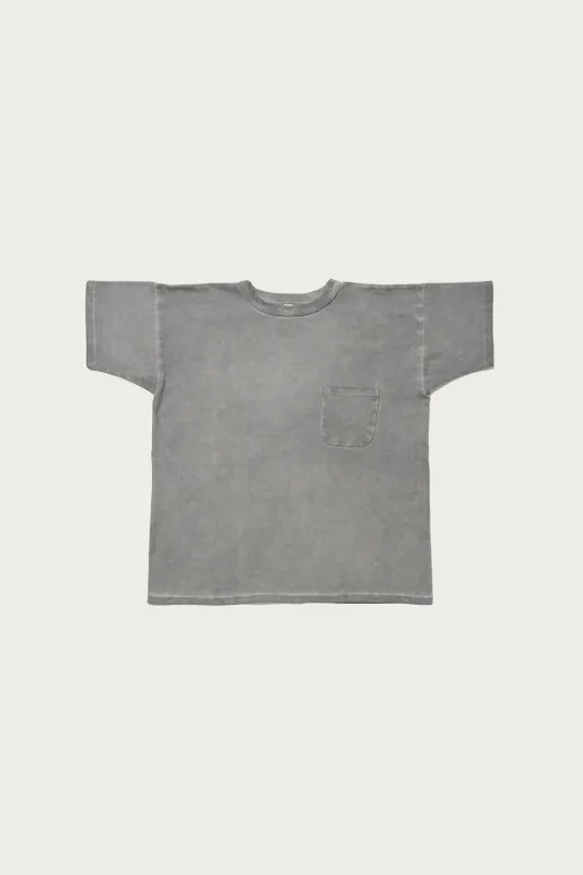 Lot. 601 Tee Shirt - Charcoal Dyed Gray made by Taiga Takahashi Mens