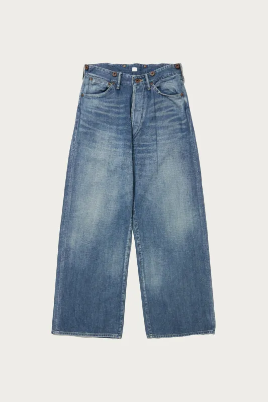 Lot. 704 Denim Trousers C. 1920's - Damaged Indigo made by Taiga Takahashi Mens
