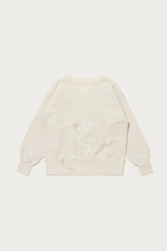 Lot. 603 Sweat Shirt - Ivory Paint made by Taiga Takahashi Mens