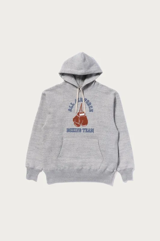 Military Print Hooded Sweatshirt - Air Force Boxing Team made by The Real McCoy's
