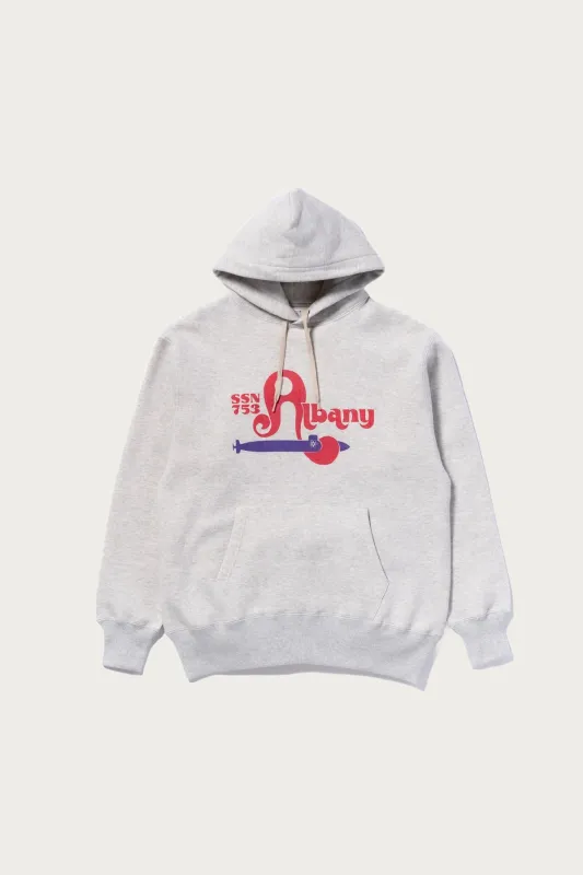 Military Print Hooded Sweatshirt - USS Albany made by The Real McCoy's