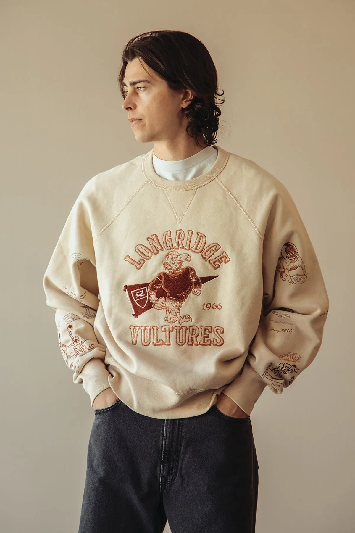 Yearbook Crewneck - Tan sold by Canoe Club product image thumbnail 2
