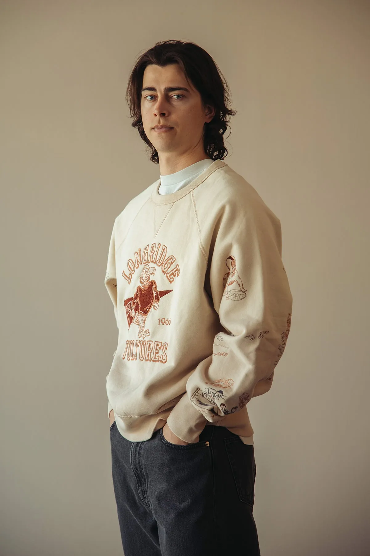 Yearbook Crewneck - Tan sold by Canoe Club product image thumbnail 3