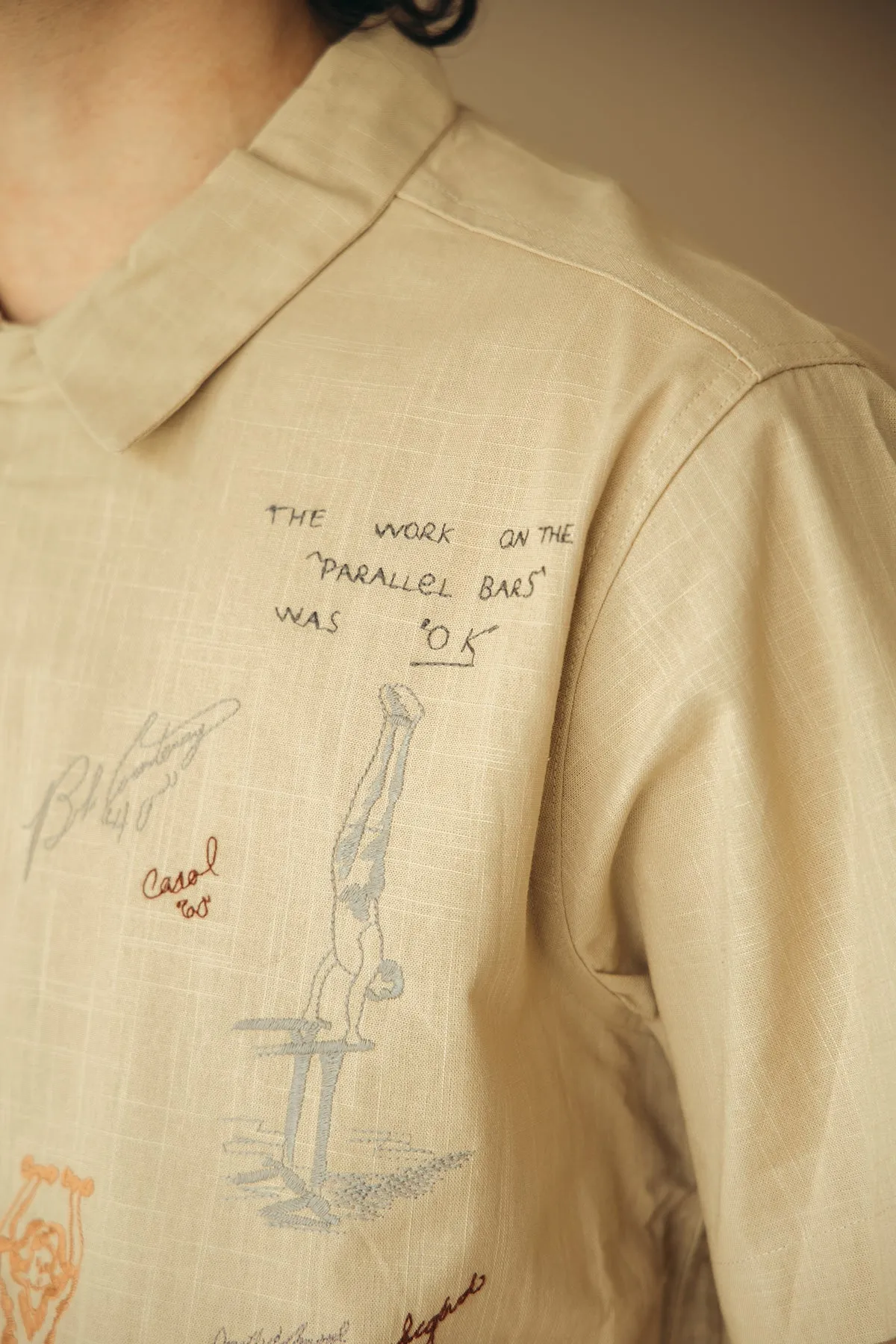 Yearbook Camp Shirt - Khaki/Grey sold by Canoe Club product image thumbnail 5