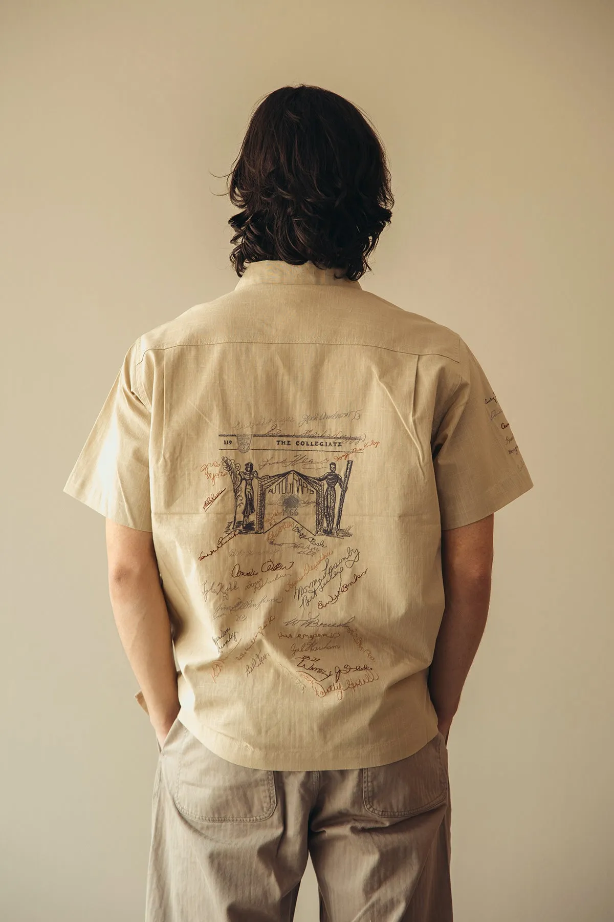 Yearbook Camp Shirt - Khaki/Grey sold by Canoe Club product image thumbnail 4