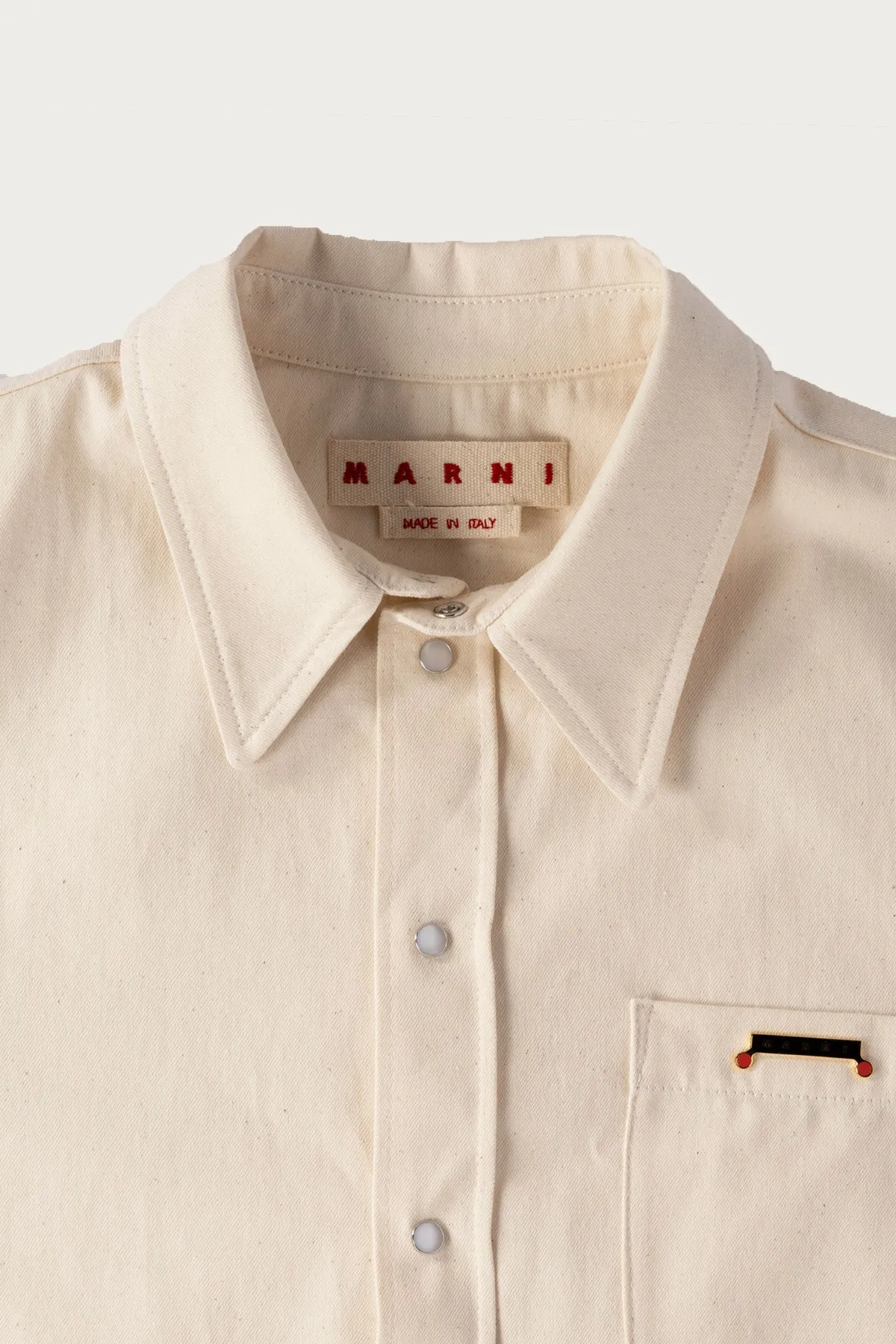 Colored Light Denim Western Shirt - Bone sold by Canoe Club product image thumbnail 4