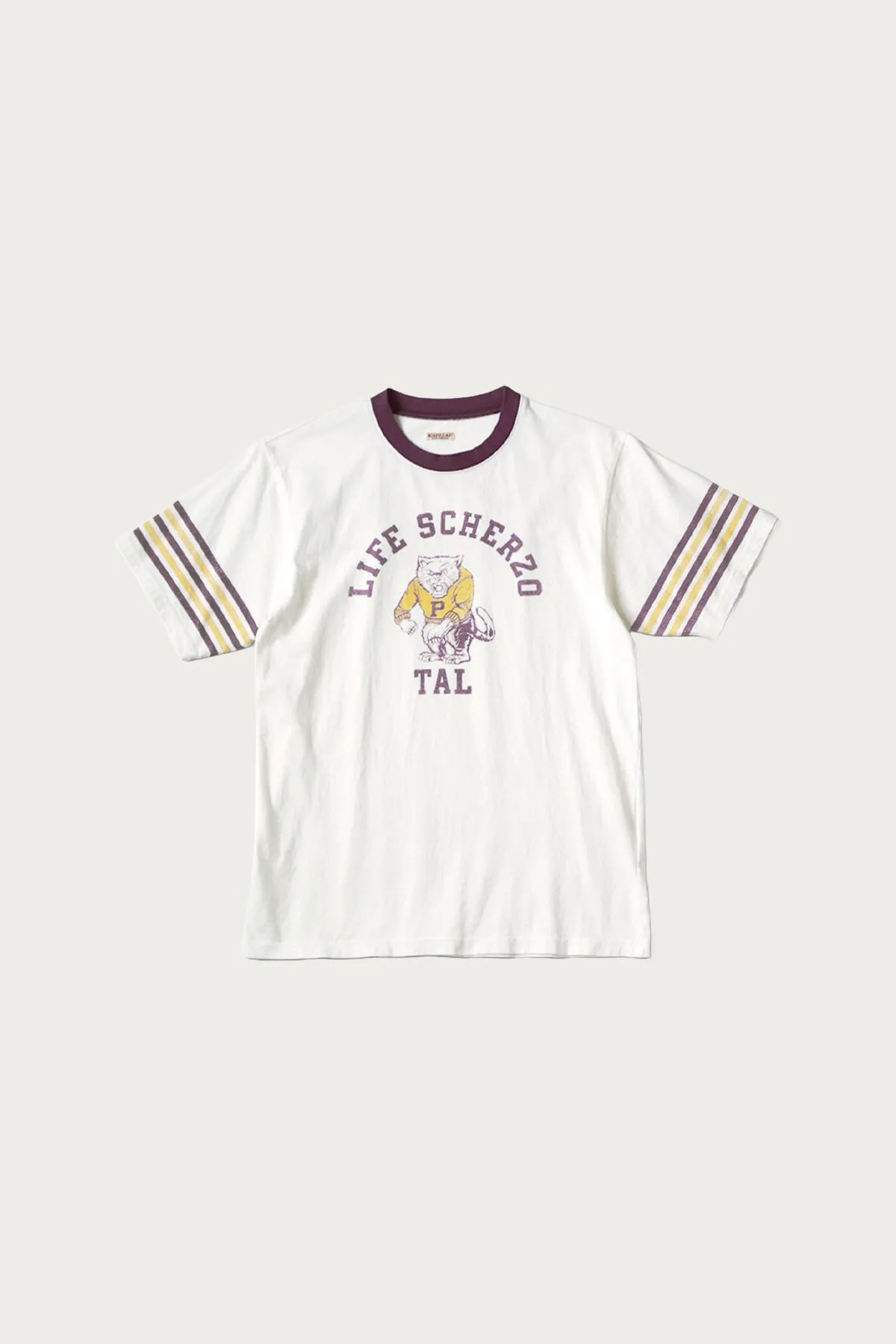 20/-Jersey RINGER-T (College CAPITAL) - Burgundy sold by Canoe Club