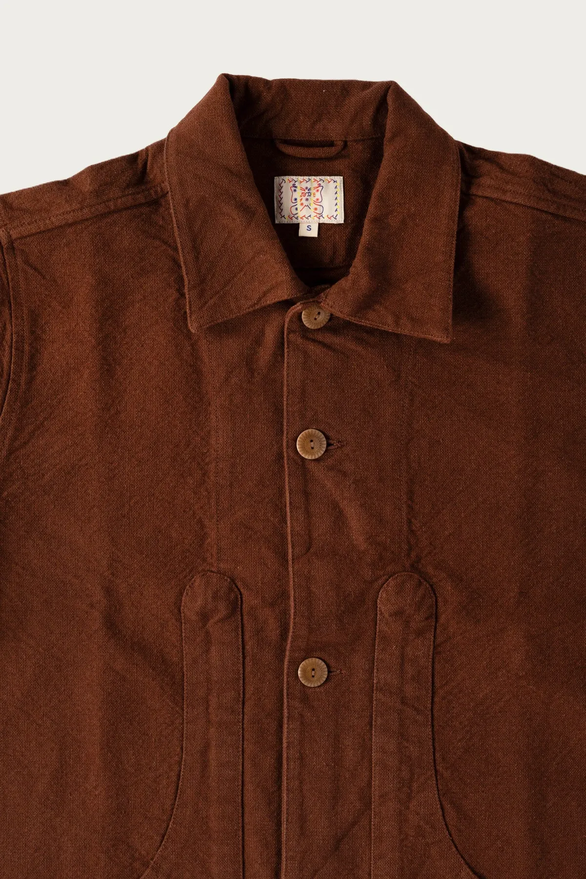 Rustic Plainweave Hunting Jacket - Chocolate Brown sold by Canoe Club product image thumbnail 2