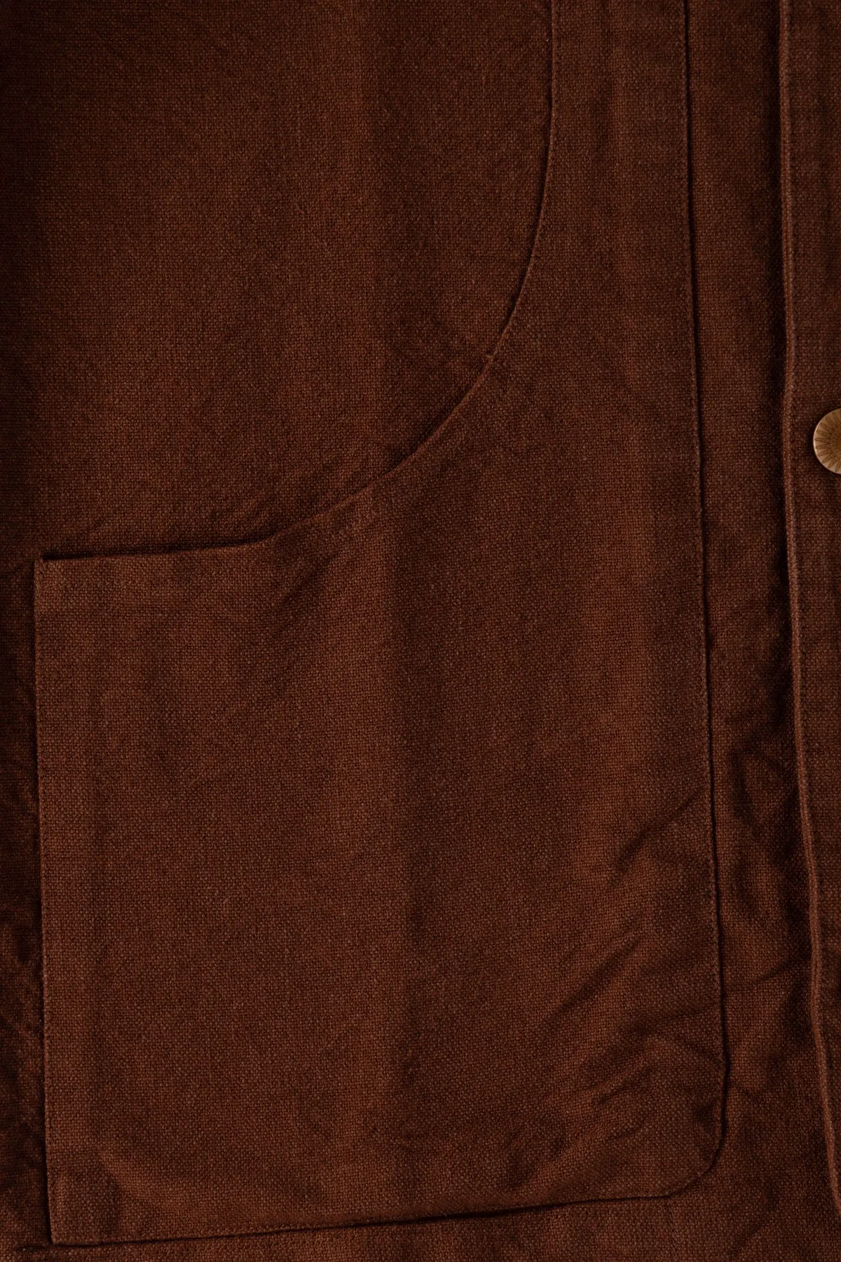 Rustic Plainweave Hunting Jacket - Chocolate Brown sold by Canoe Club product image thumbnail 3