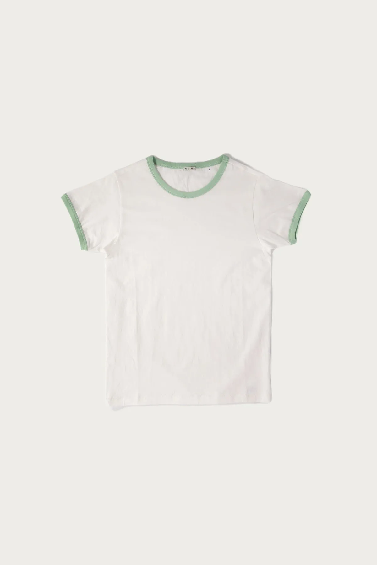 Tubular Ringer Tee - Celadon sold by Canoe Club