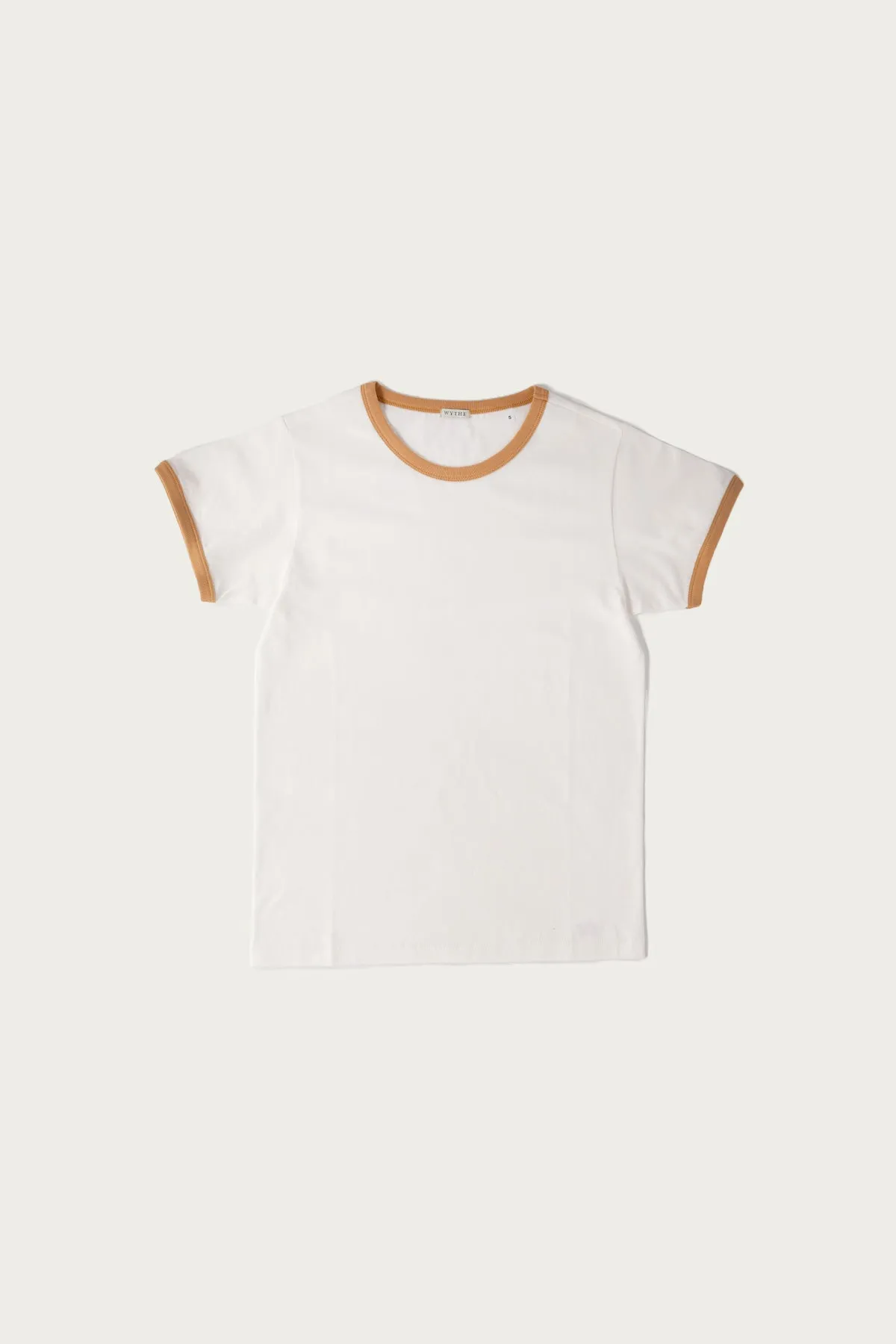 Tubular Ringer Tee - Apricot sold by Canoe Club