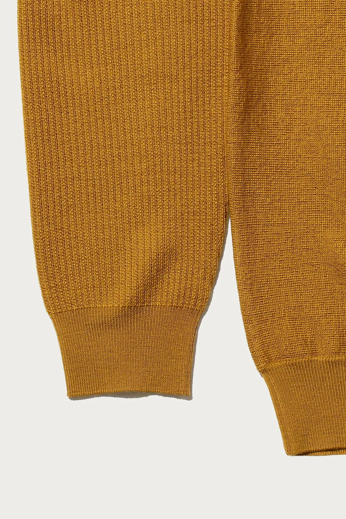 Striped Knit Polo - Mustard sold by Canoe Club product image thumbnail 3