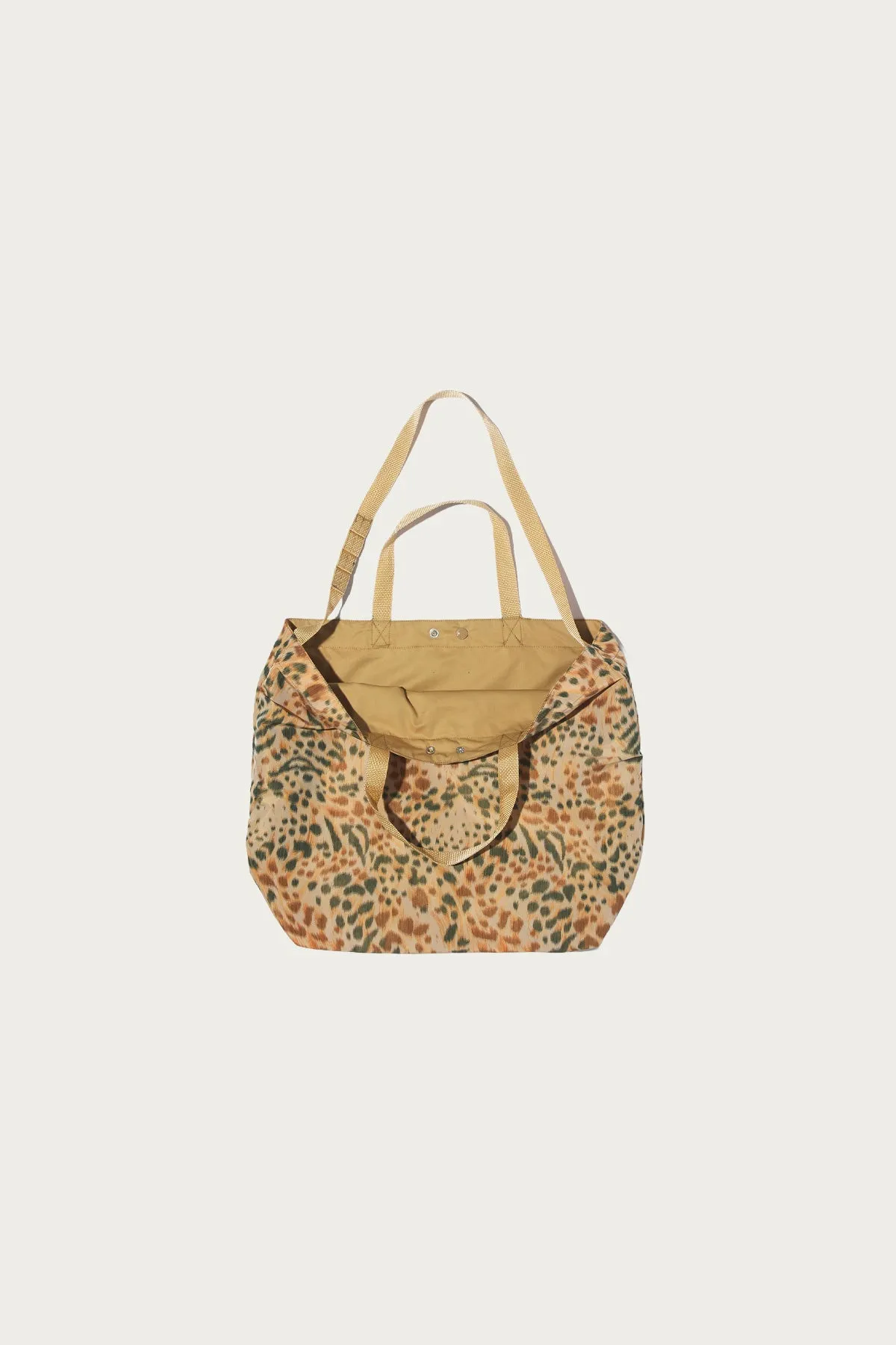 Carry All Tote Reversible - Brown Polyester Leopard Print sold by Canoe Club product image thumbnail 3
