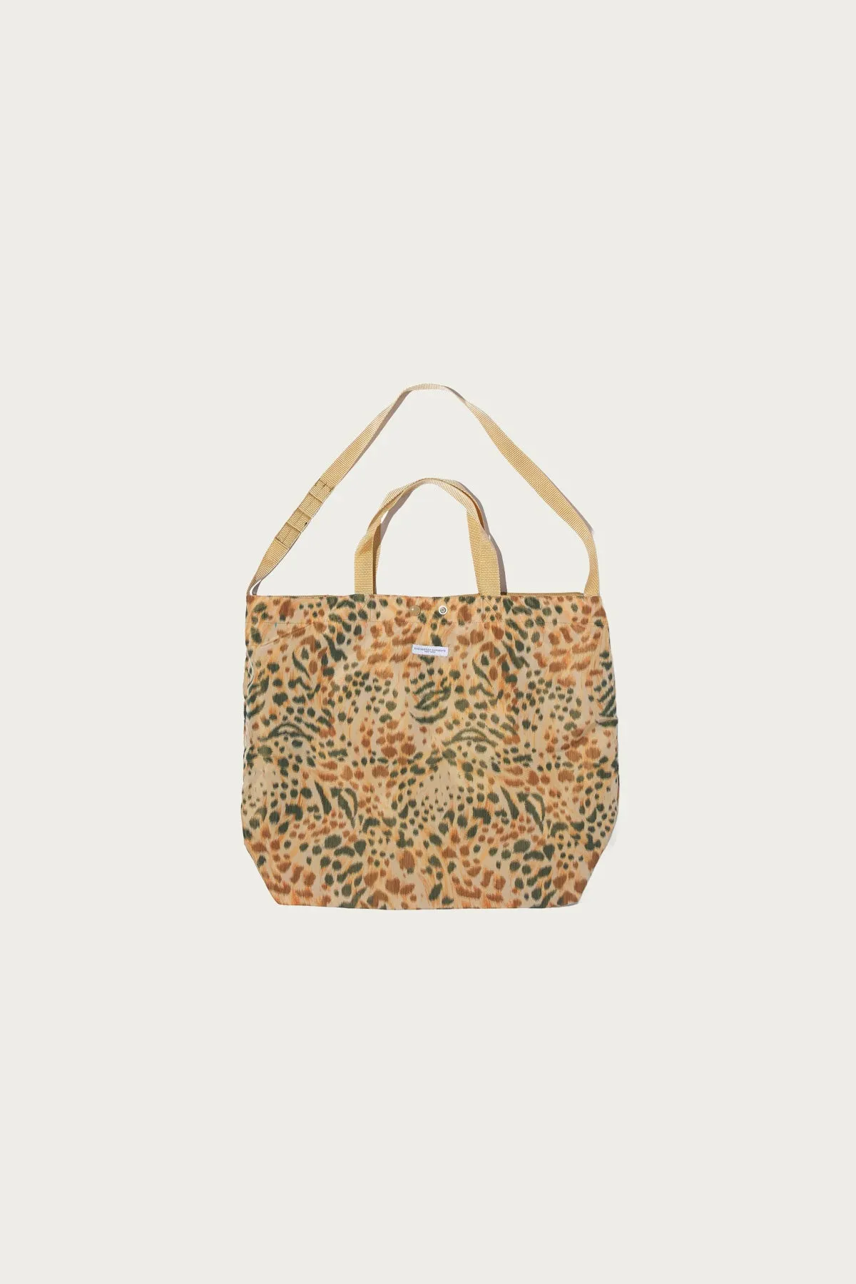 Carry All Tote Reversible - Brown Polyester Leopard Print sold by Canoe Club