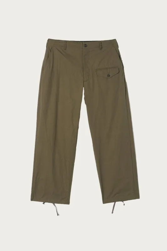 Gurkha Pant - Olive Coated Cotton Ripstop made by Engineered Garments