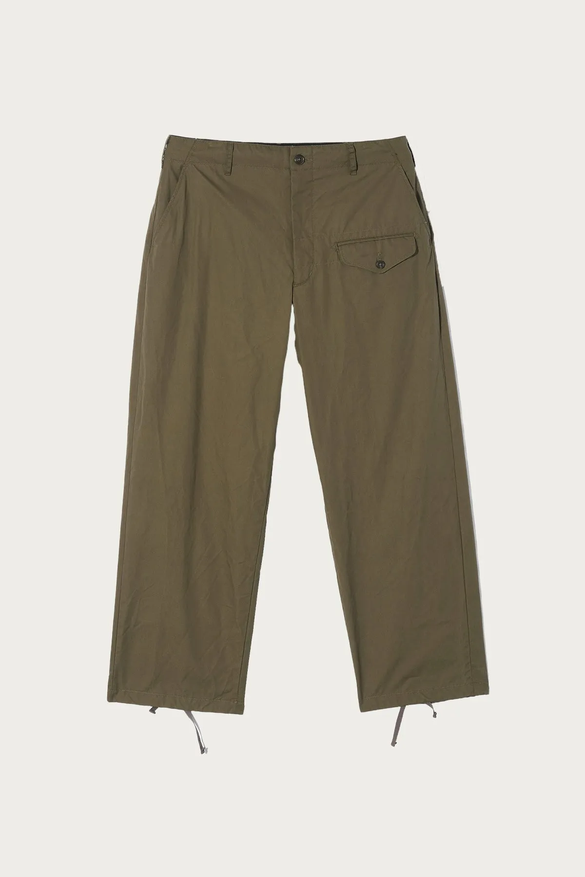Gurkha Pant - Olive Coated Cotton Ripstop sold by Canoe Club