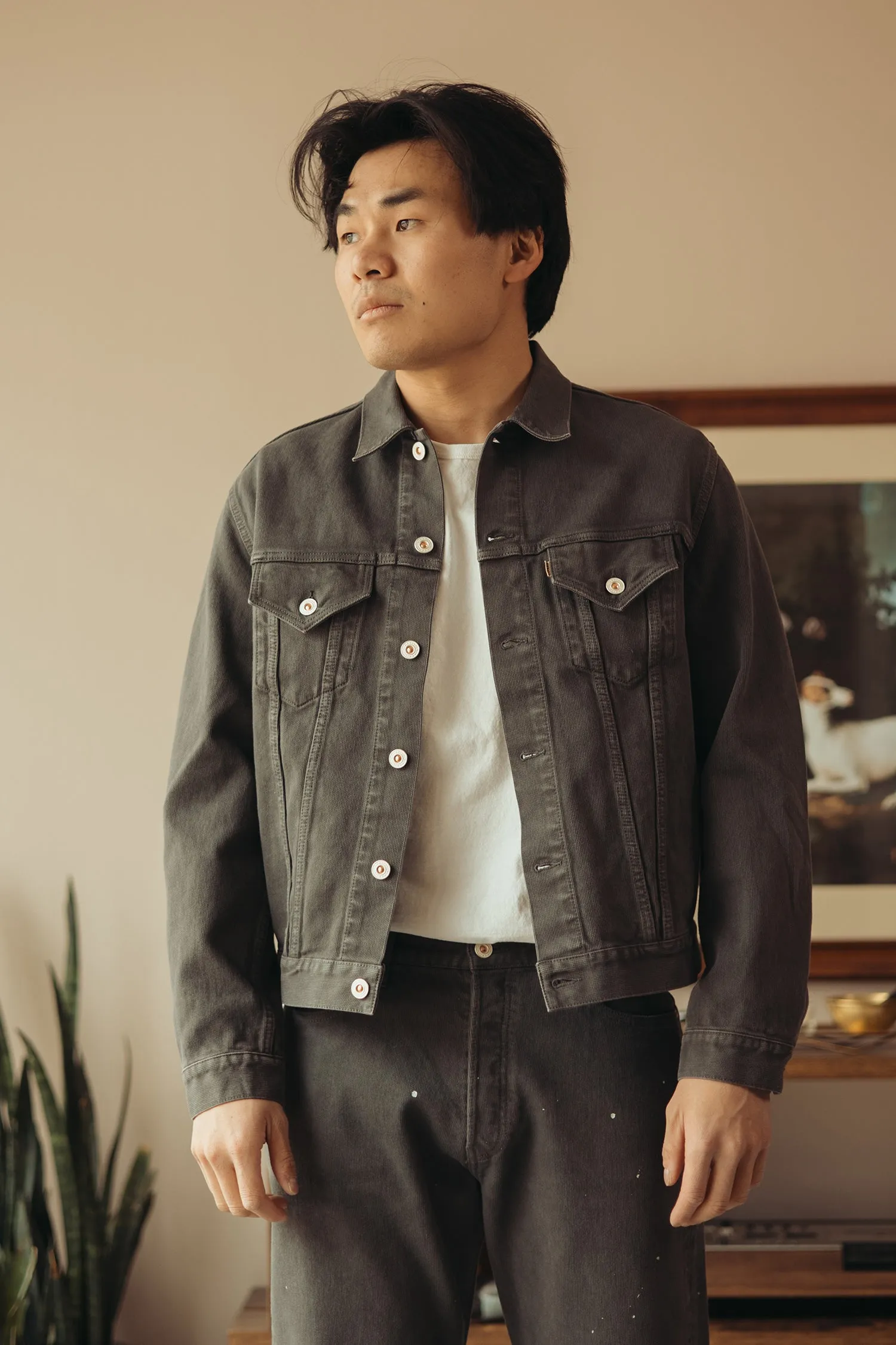 Bedford Cord Jacket - Gray sold by Canoe Club product image thumbnail 2