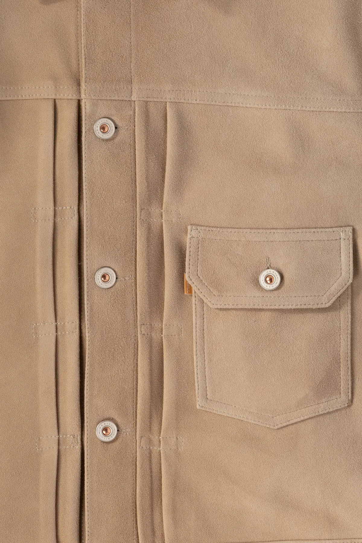 Lambsuede Jacket - Beige sold by Canoe Club product image thumbnail 5