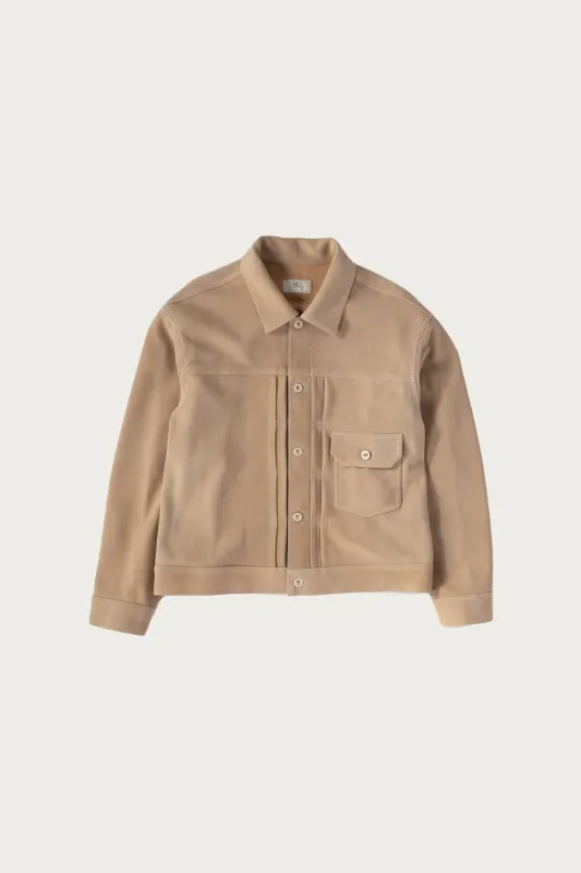 Lambsuede Jacket - Beige made by Canoe Club