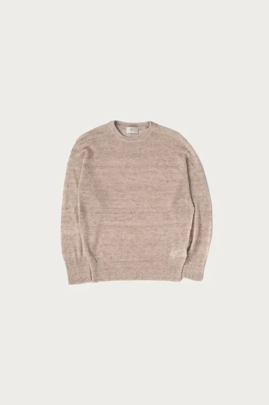 Linen WG Pullover - Sand Beige made by Herill