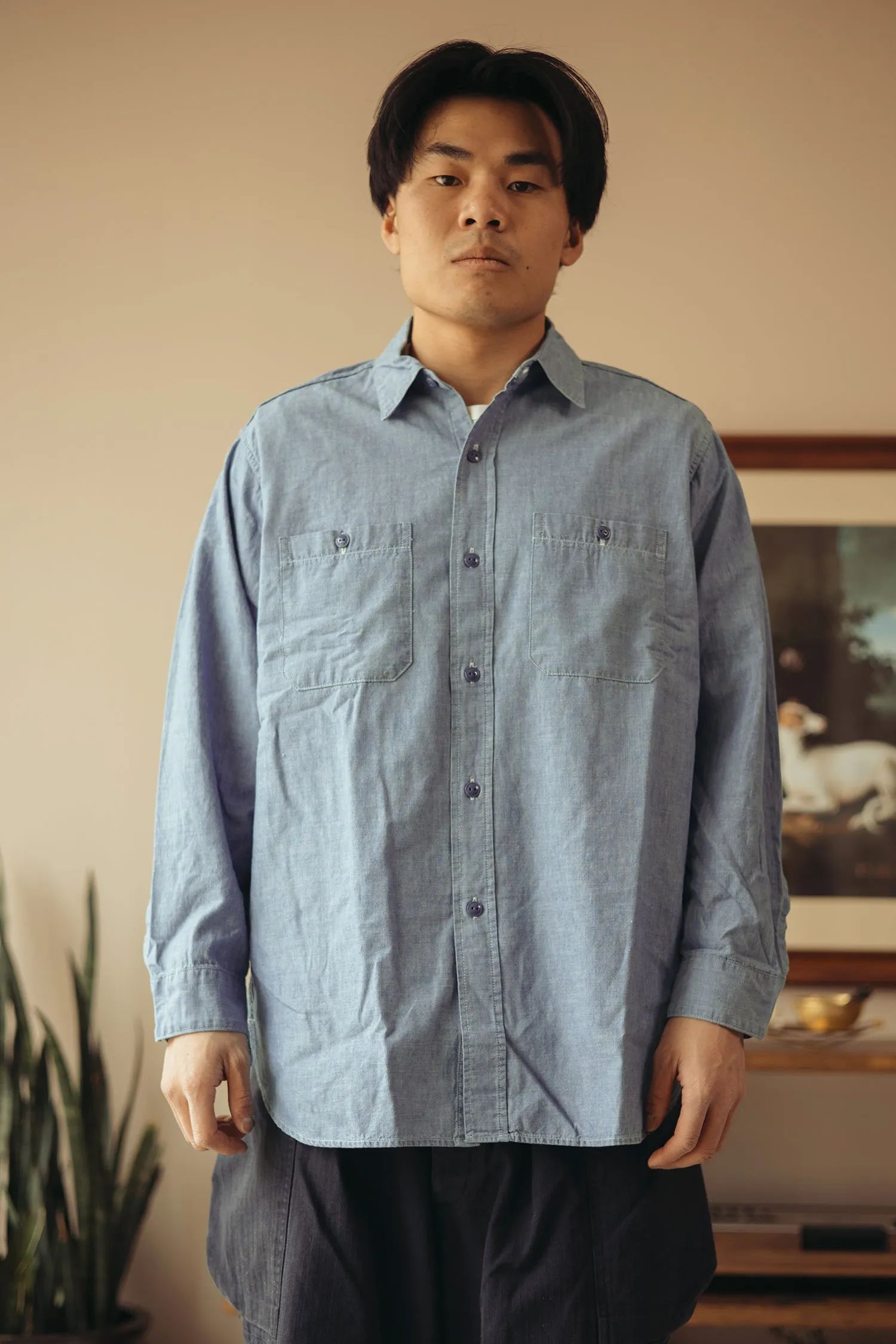 U.S.N. Chambray Shirt - Indigo sold by Canoe Club product image thumbnail 2