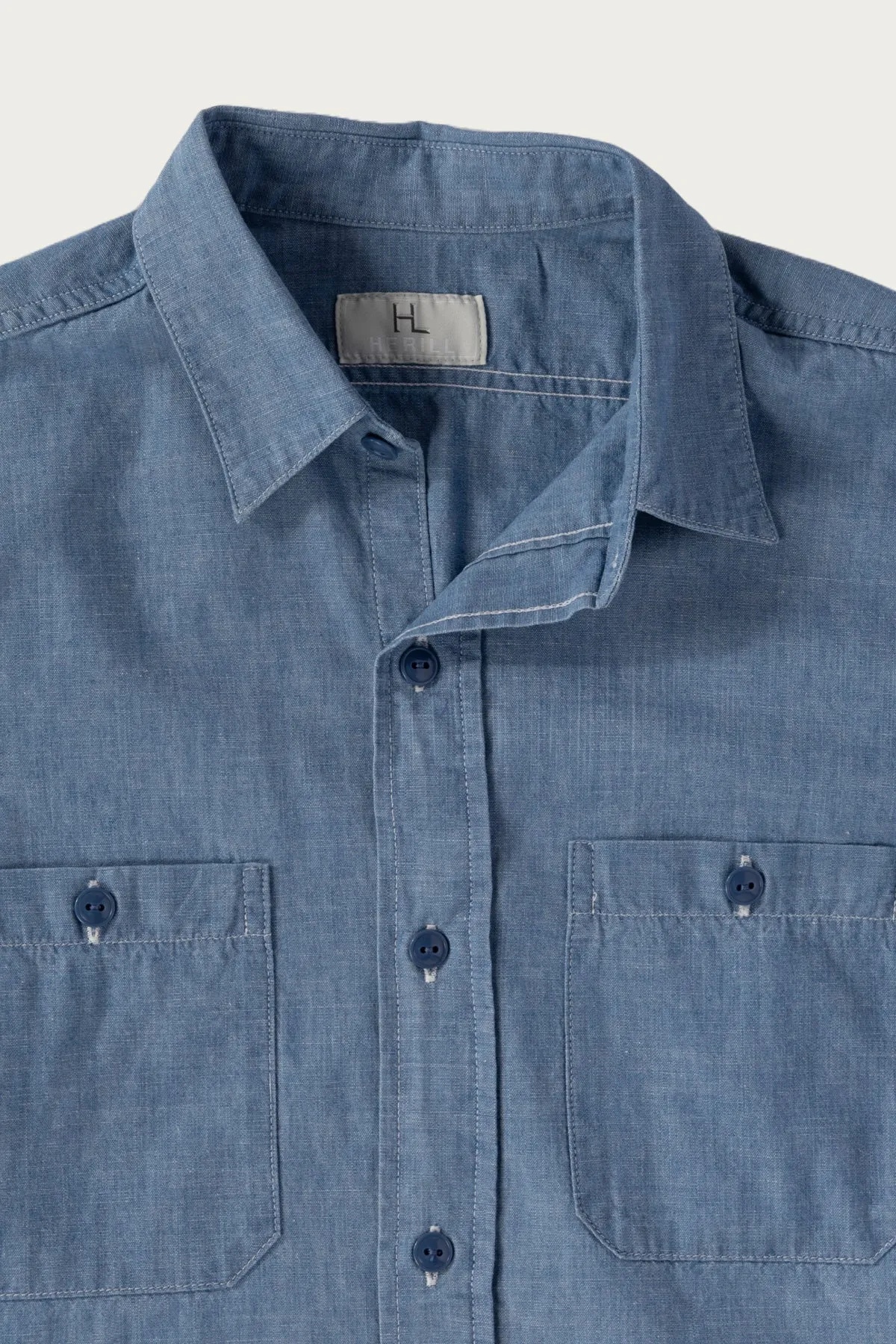 U.S.N. Chambray Shirt - Indigo sold by Canoe Club product image thumbnail 4