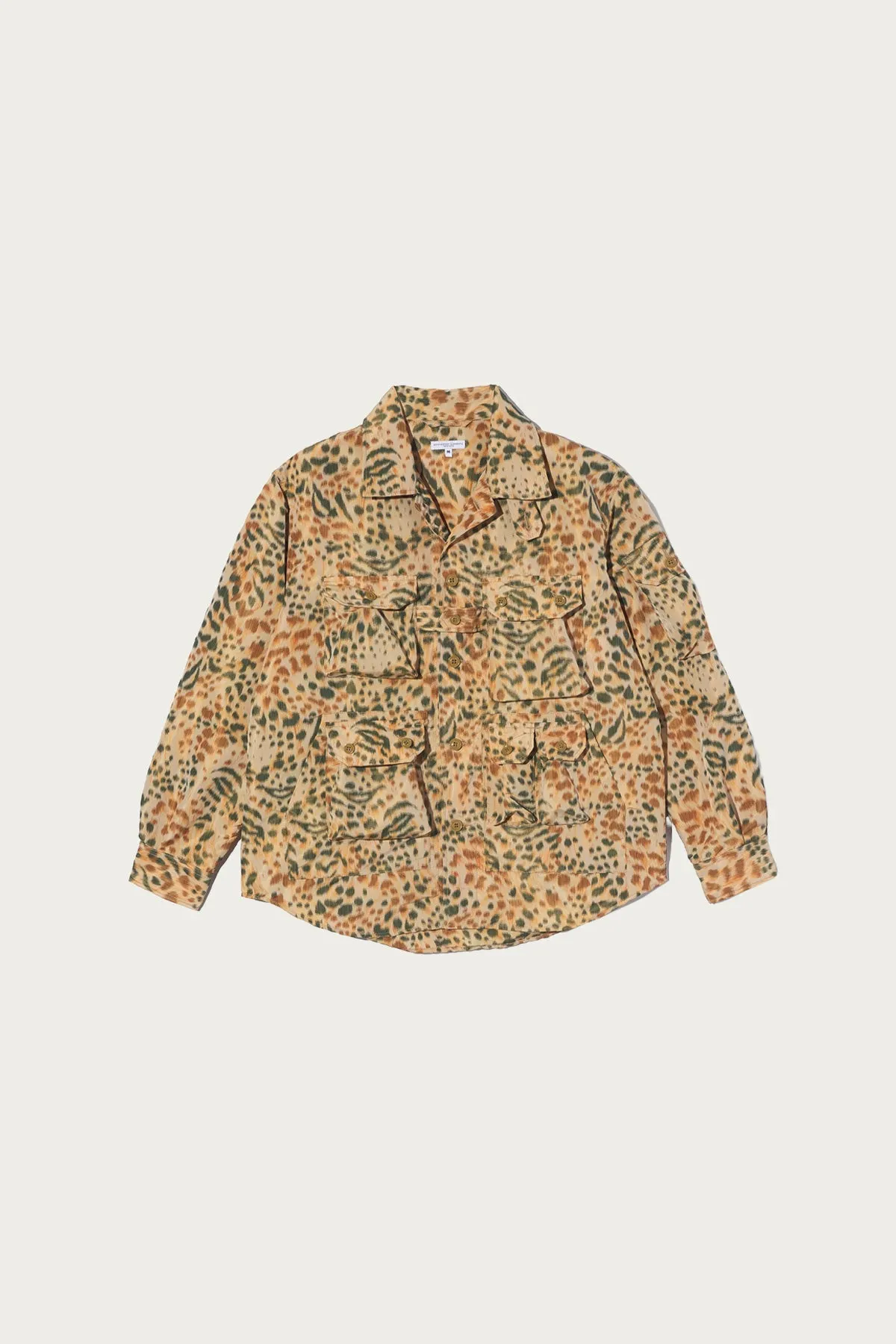 Explorer Shirt Jacket - Brown Polyester Leopard sold by Canoe Club