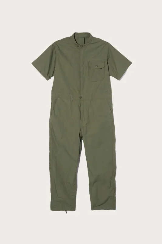 Coverall Suit - Olive Cotton Ripstop made by Engineered Garments