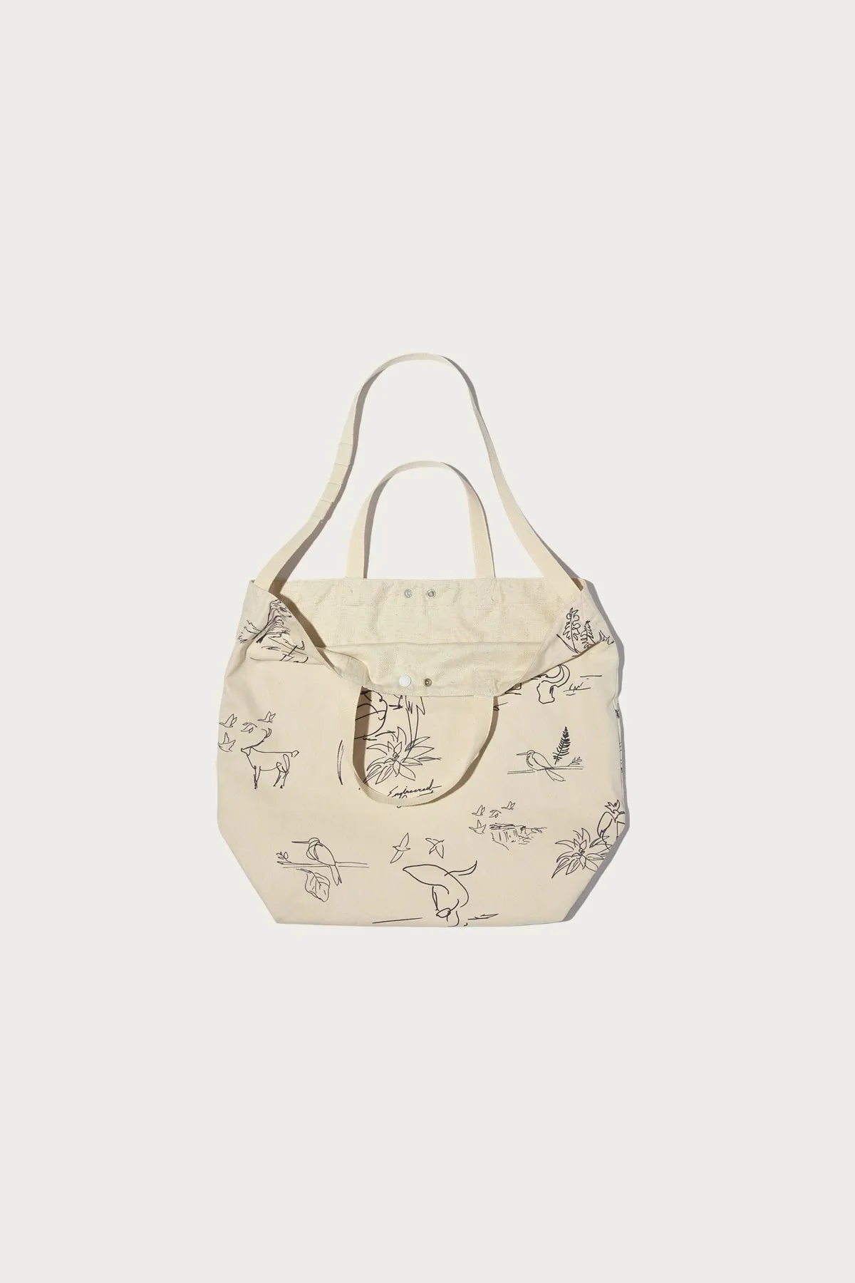 Carry All Tote Reversible - Natural Animal Print 6.5oz Flat Twill sold by Canoe Club product image thumbnail 2