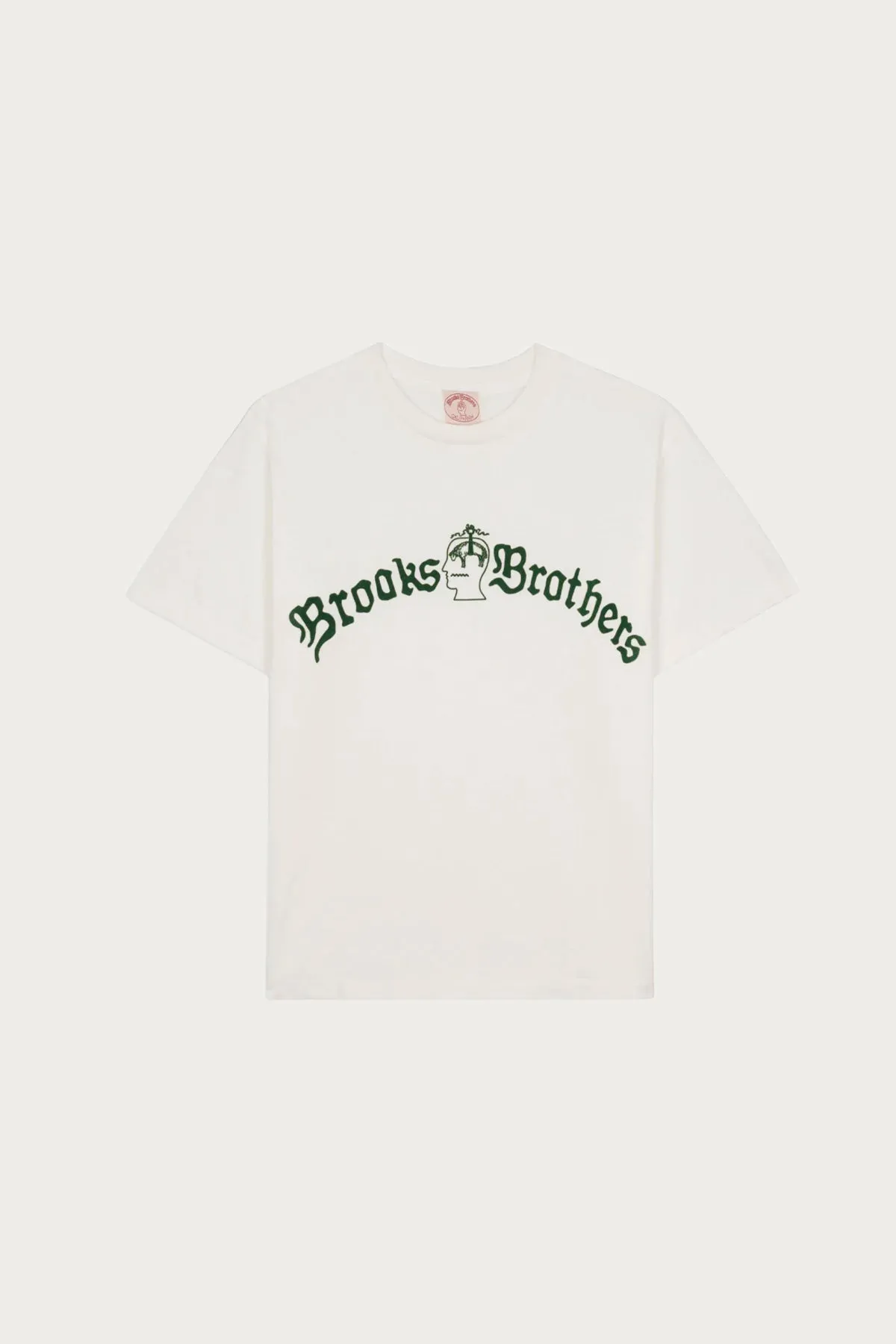 Brain Dead x Brooks Brothers California Logo Tubular Tee - White sold by Canoe Club