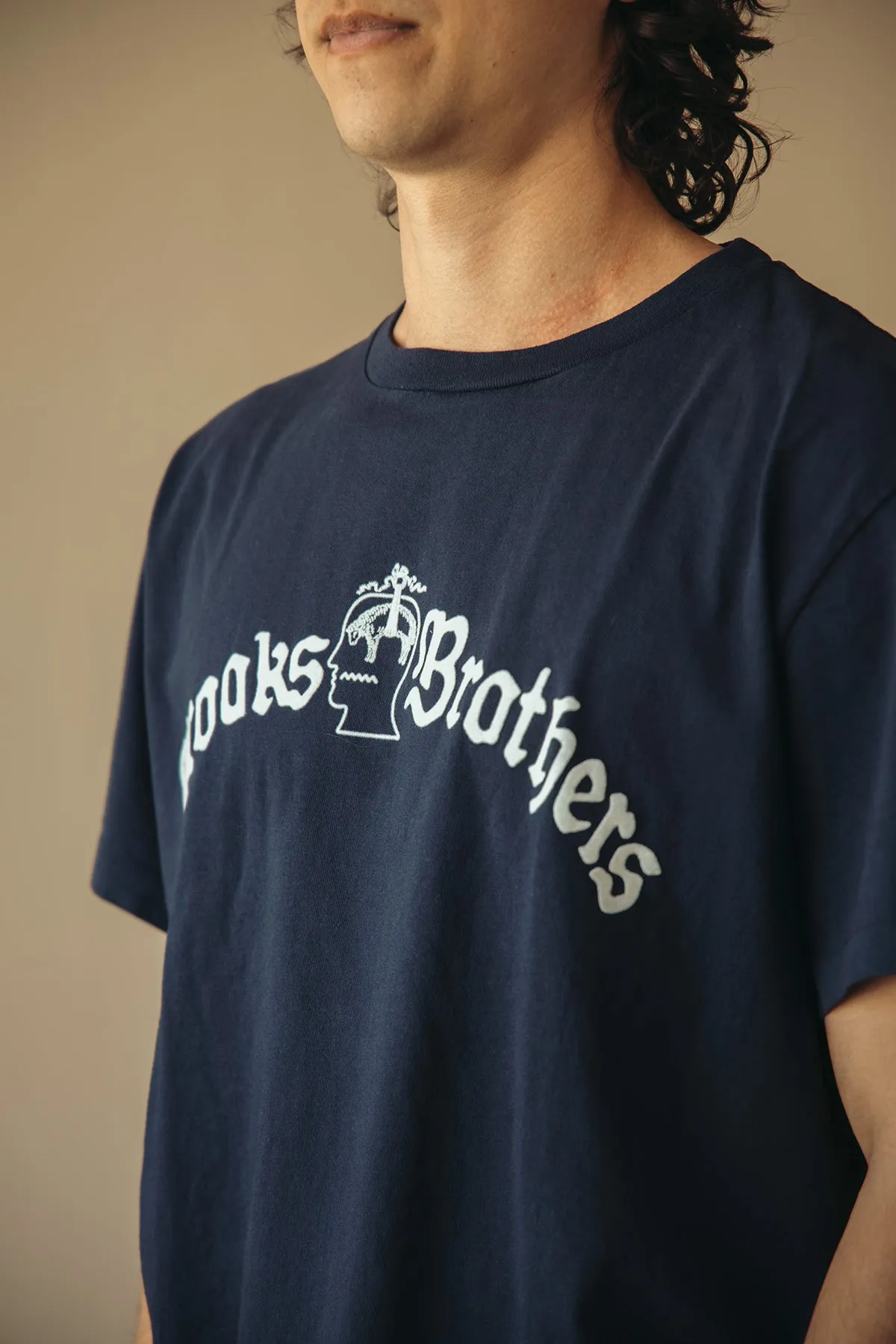 Brain Dead x Brooks Brothers California Logo Tubular Tee - Navy sold by Canoe Club product image thumbnail 4