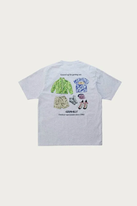 Geared Up Tee - Grey Heather sold by Canoe Club