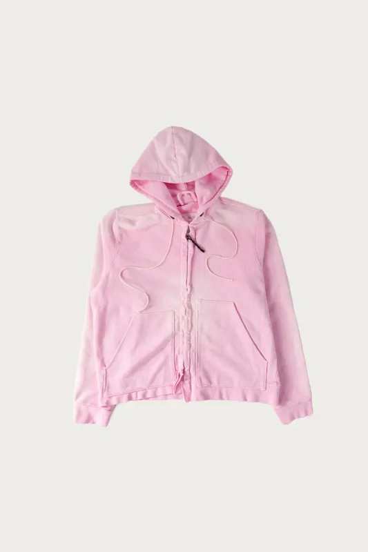 Fitted Zip Hoodie - Sun Faded Pink made by Canoe Club