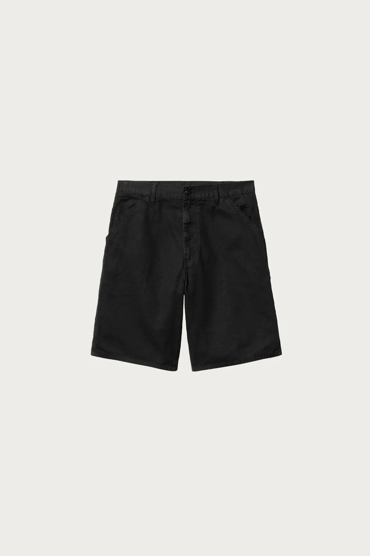 Single Knee Short - Black Garment Dyed sold by Canoe Club