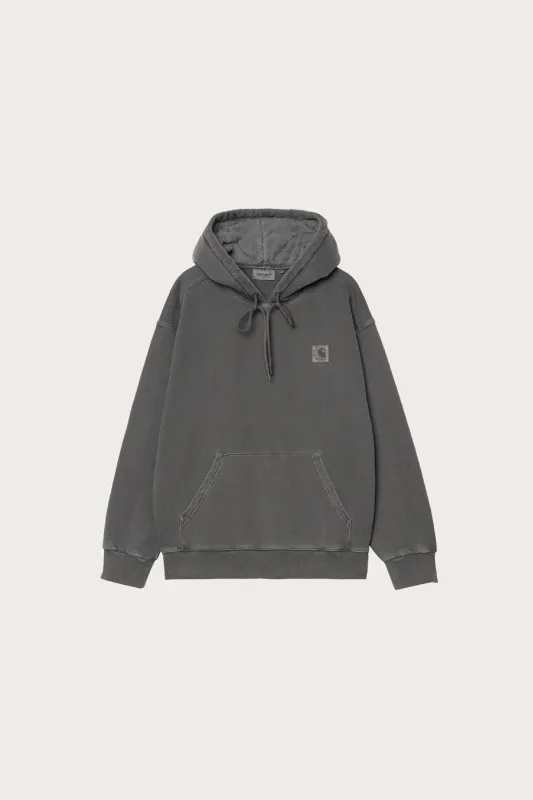 Hooded Nelson Sweat - Graphite Garment Dyed made by Carhartt