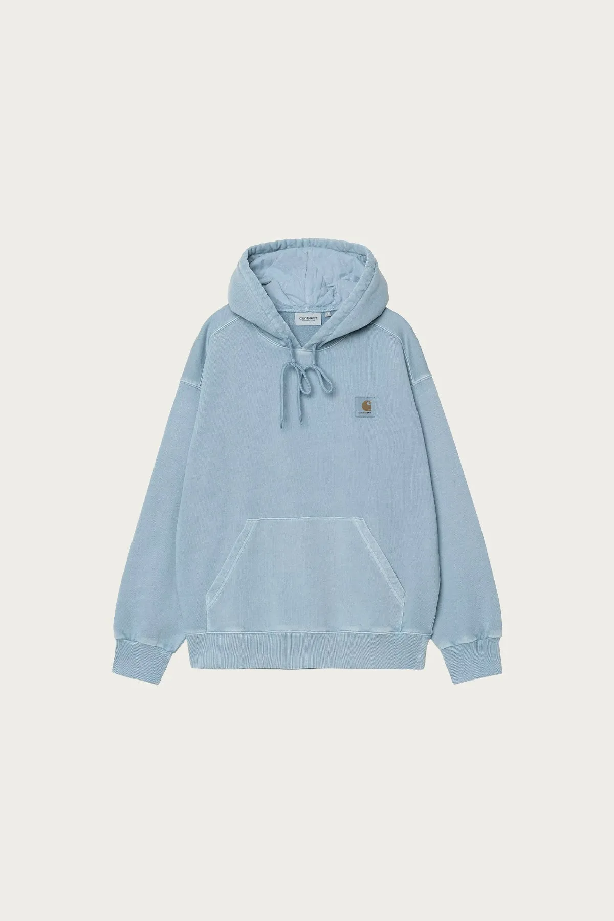 Hooded Nelson Sweat - Clay Blue Garment Dyed sold by Canoe Club