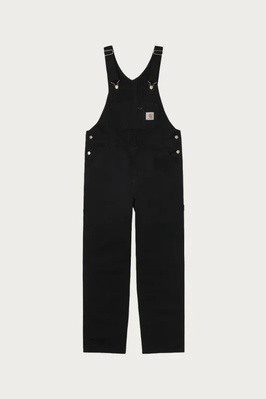 Bib Overalls - Black Rinsed made by Carhartt