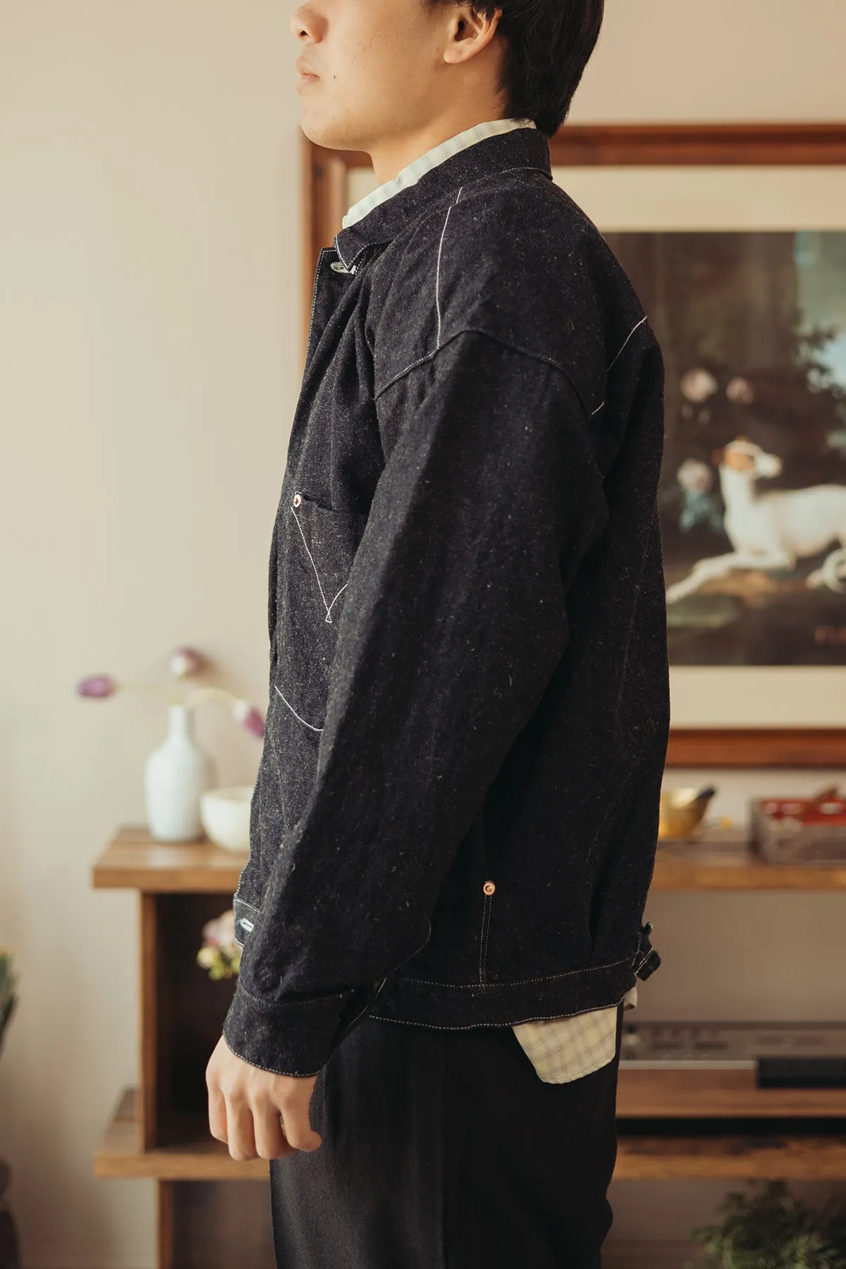 H. Iggy Jacket - Navy sold by Canoe Club product image thumbnail 3