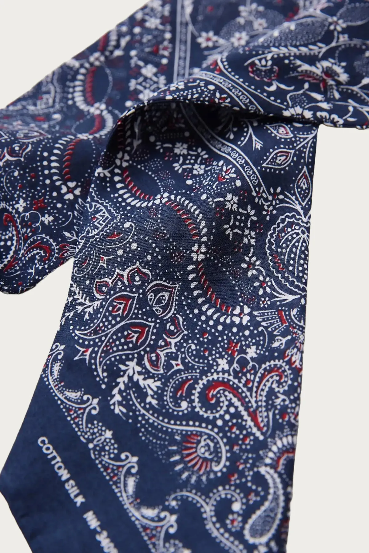 Pat Bandana Scarf Tie - Navy sold by Canoe Club product image thumbnail 2
