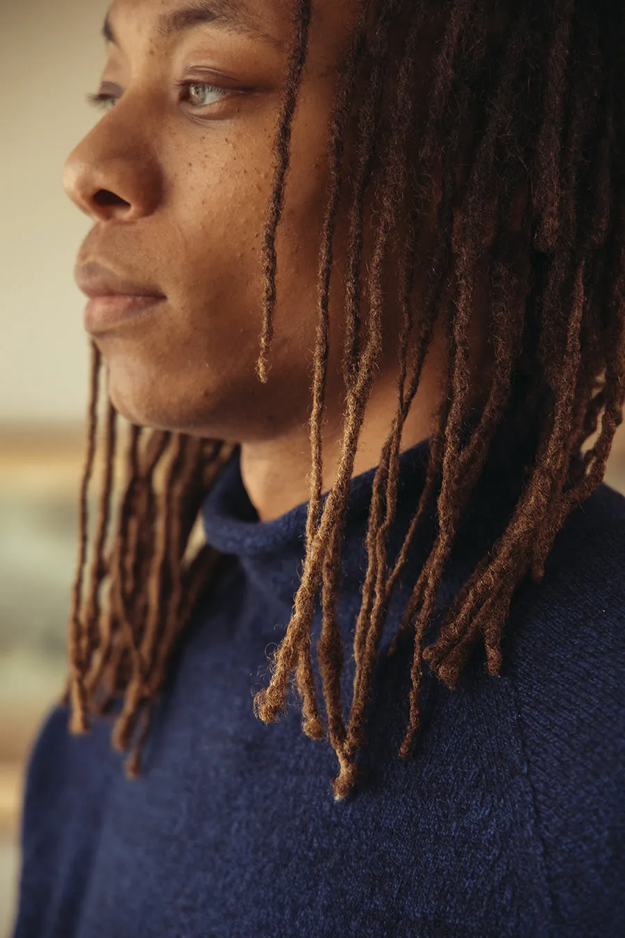 Extended Pleasure Knit - Navy Superfine Lambswool sold by Canoe Club product image thumbnail 5