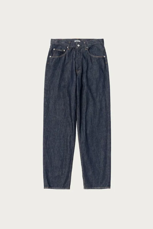 Hard Twist Denim Wide Pants - Indigo made by Auralee
