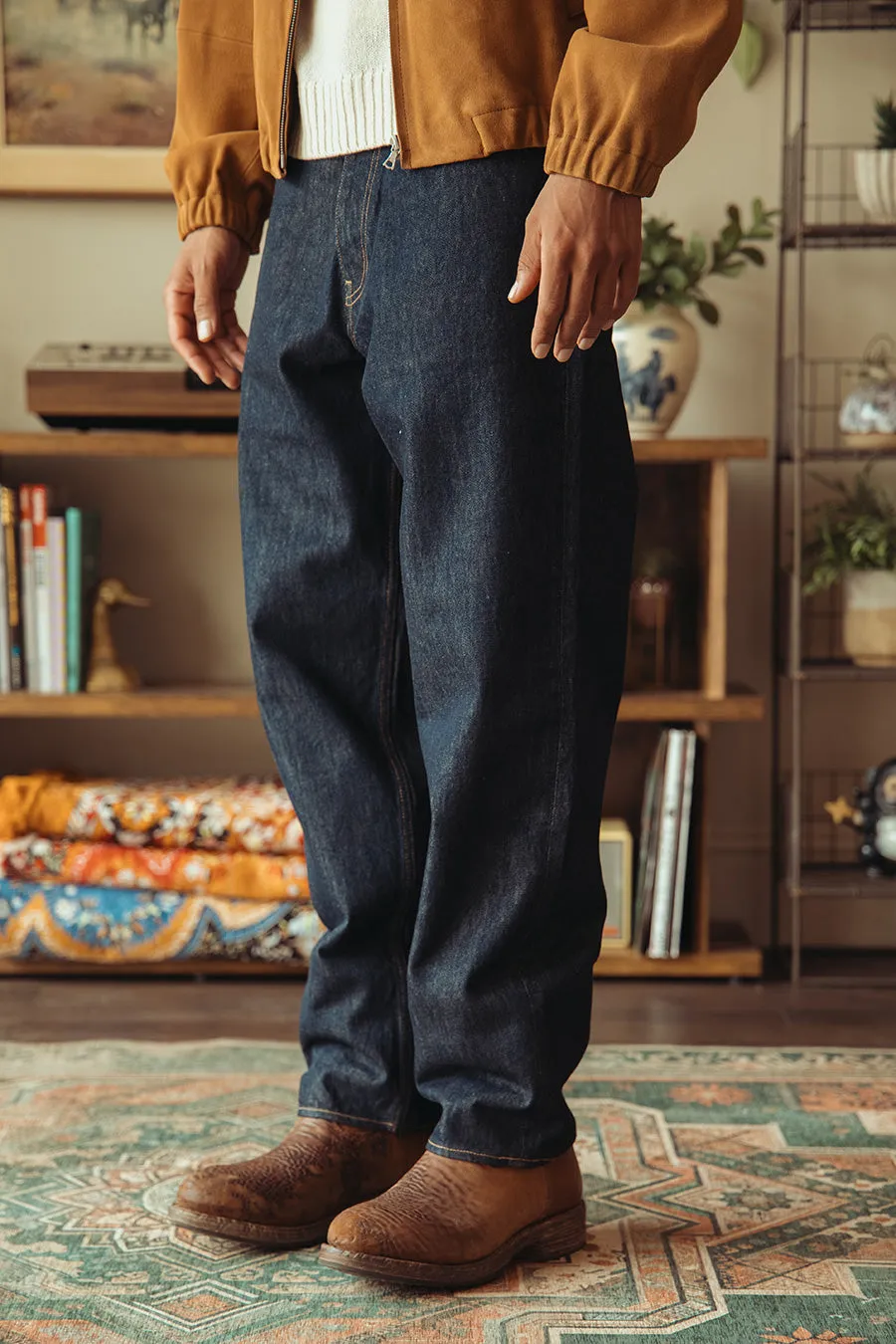 Hard Twist Denim Wide Pants - Indigo sold by Canoe Club product image thumbnail 3