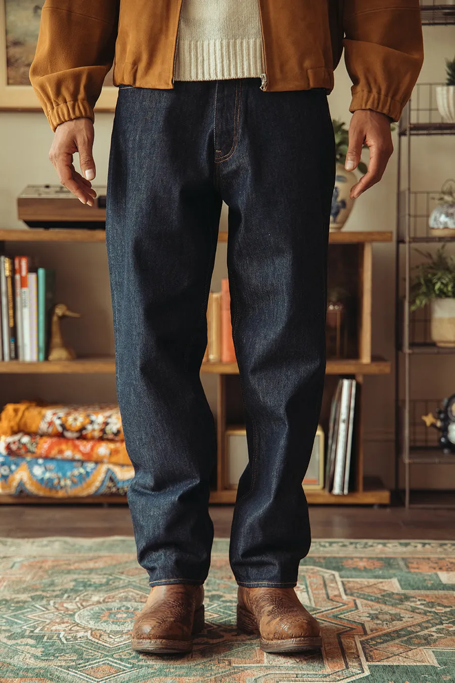 Hard Twist Denim Wide Pants - Indigo sold by Canoe Club product image thumbnail 2