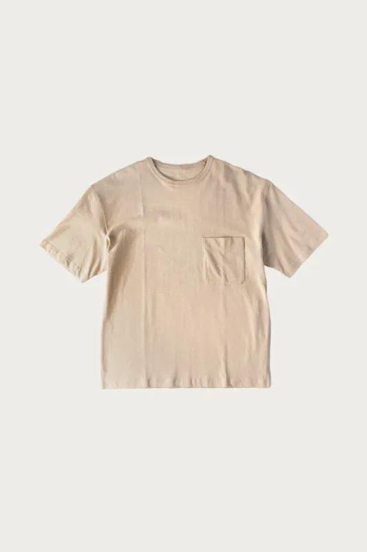 Boxy SS T-Shirt - Warm Beige made by Lemaire