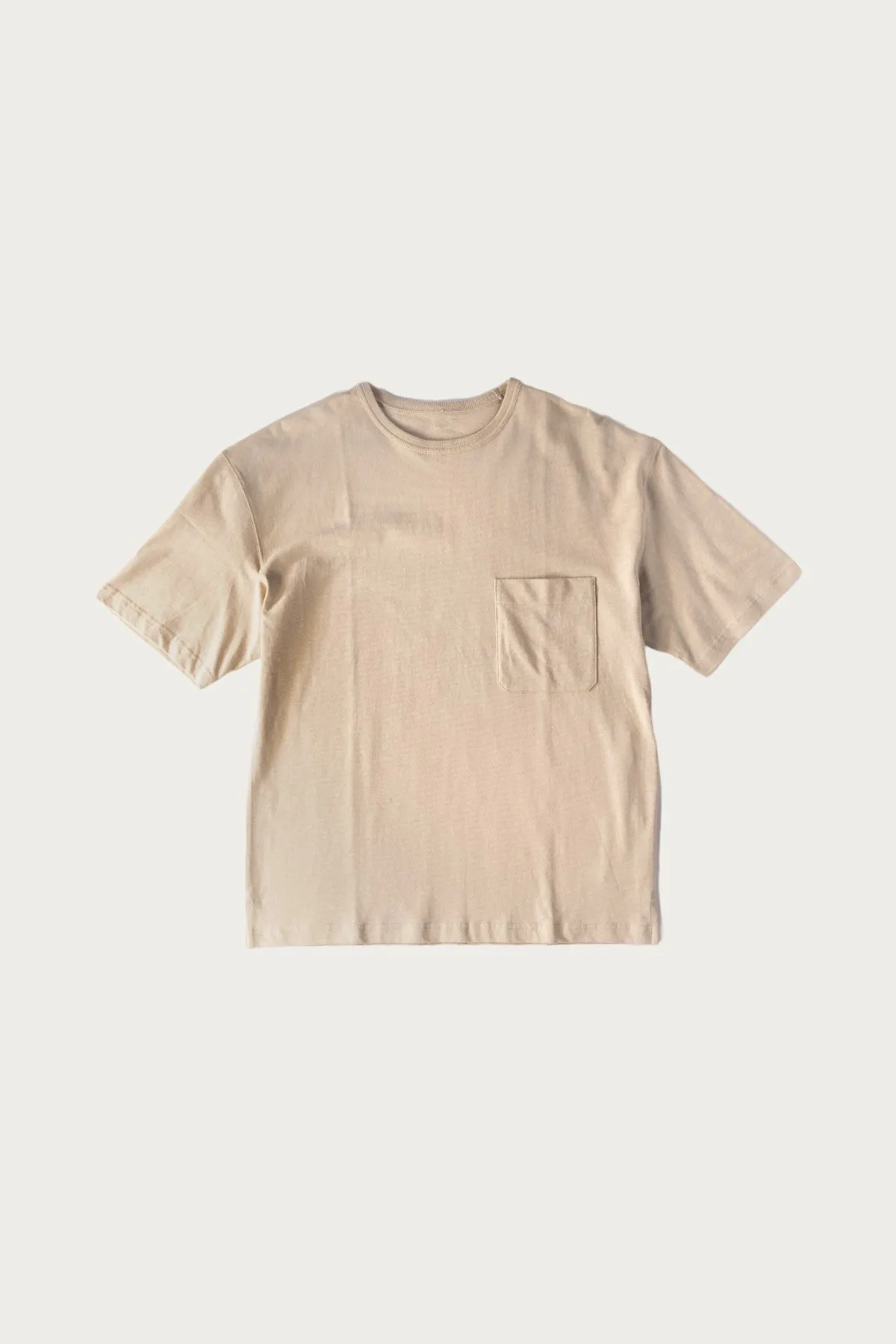 Boxy SS T-Shirt - Warm Beige sold by Canoe Club