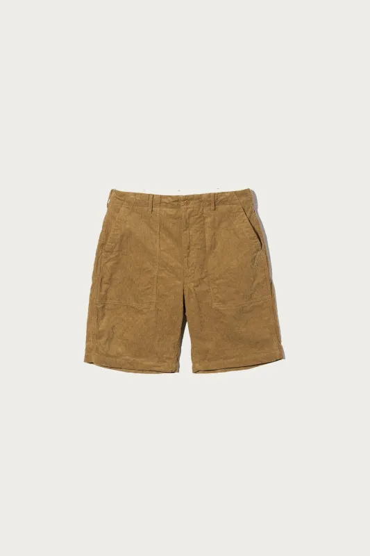 Fatigue Short - Khaki 14 Corduroy made by Engineered Garments