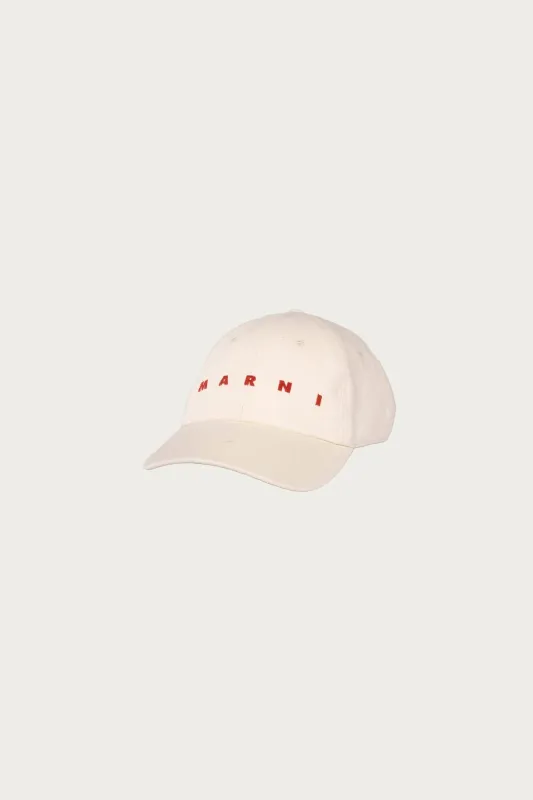 Colored Light Denim Cap - Bone made by Marni