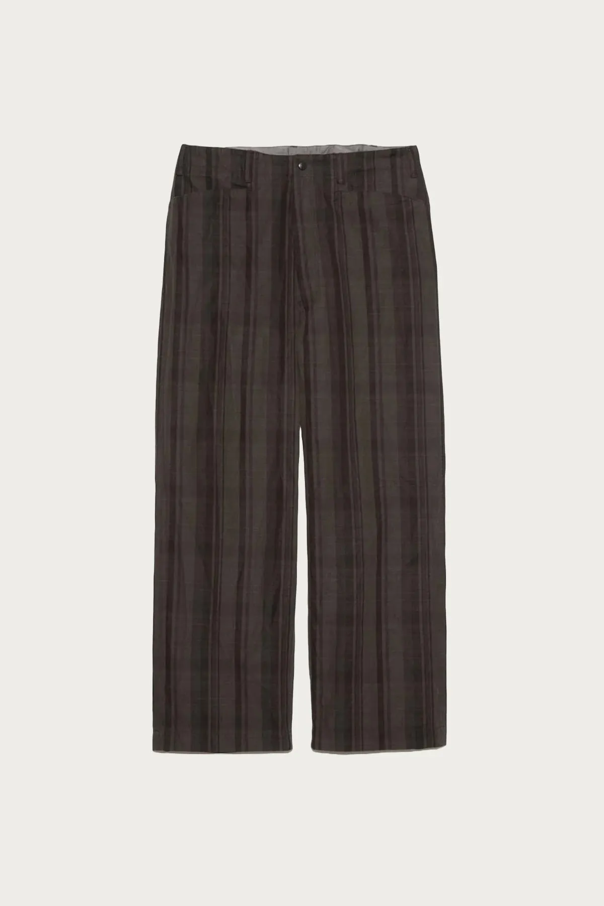 Plaid Dock Pants - Brown sold by Canoe Club