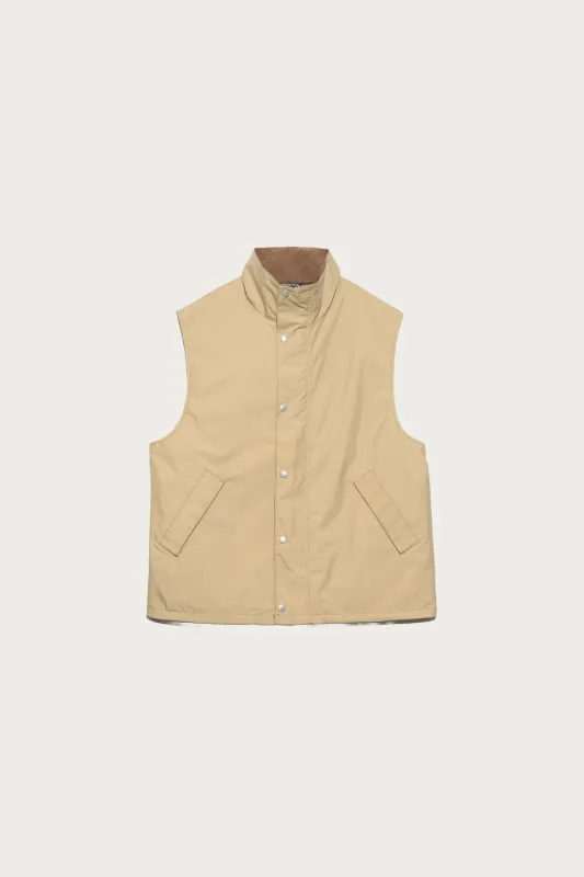 2L PERTEX UNLIMITED Field Vest - Beige made by Nanamica